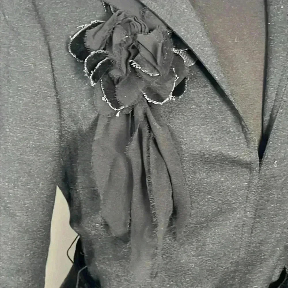 Anne Klein Floral Appliqué Suit Coat Size S - Picture 4 of 10